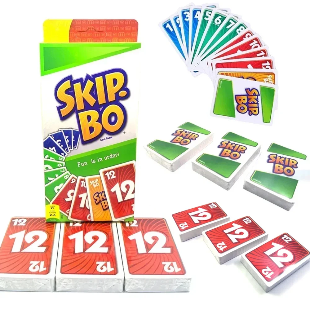 Board Game :SKIP BO Cards No Mercy Card Multiplayer Collect Card Game Family Party Games Toys Kids Toy