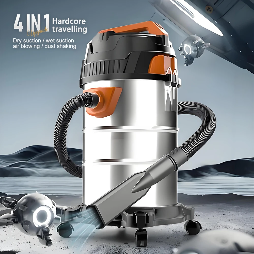 Industrial High Suction Dust Extractor Electric Vacuum Cleaner Wet & Dry Home Commercial High Power Seam Washing Vacuum Cleaner