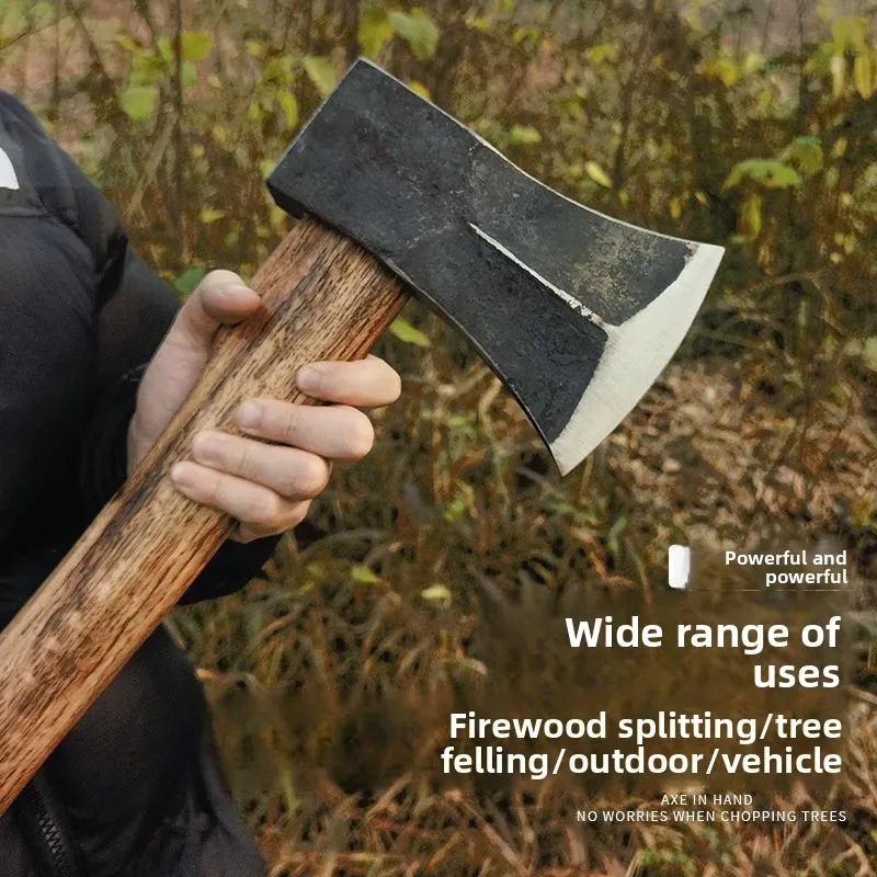 Forged Rail Steel Chopping Overlord Household Outdoor Multifunctional Mountain Cutting Trees Splitting Firewood
