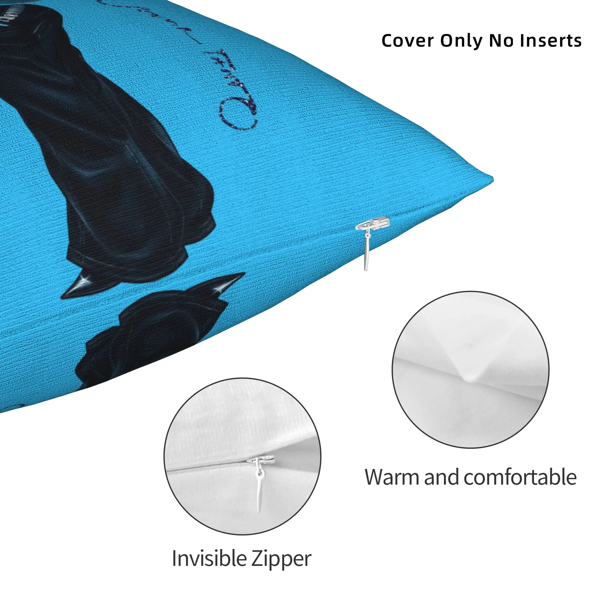 Karol G No Me Arrepiento de Sentir Tanto Square Pillow Cases  Cushion Cover Awesome Zippered Decorative Pillowcase for Home 18