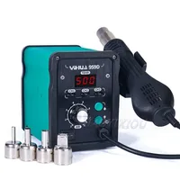 YIHUA 959D 220V/110V 650W Hot Air Gun Digital Soldering Station Desoldering Station Iron Tool Solder Welding + 4 Air nozzles