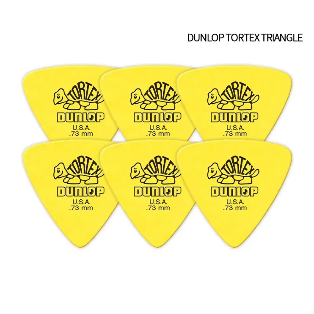 10pcs Delrin Dunlop Guitar Picks 0.5/0.6/0.73/0.88/1.0/1.14MM Anti-slip Style Electric Guitar Picks Triangle Picks