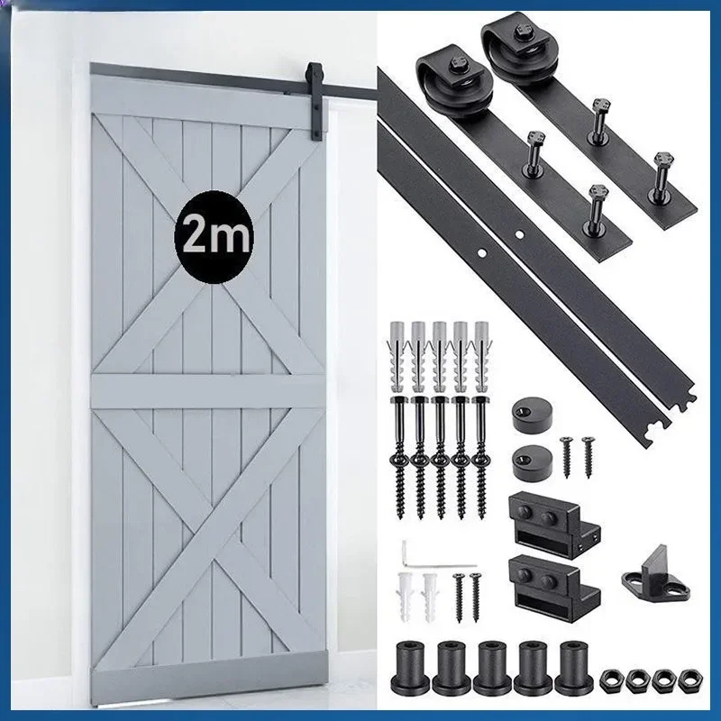 Hardware guide rail barn door, high-end, fashionable, atmospheric, practical home bathroom door