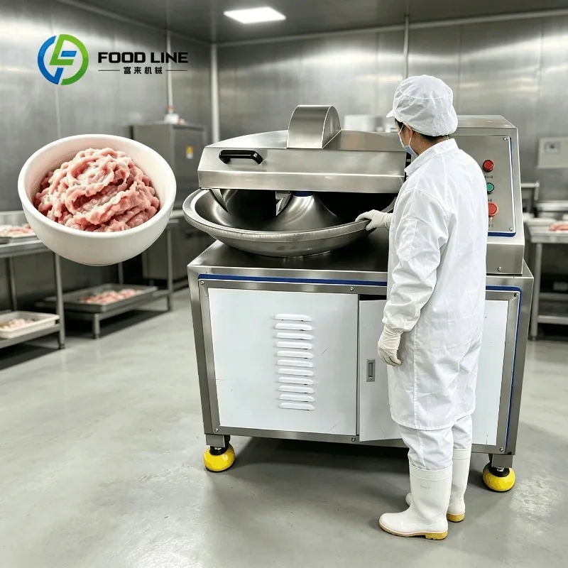 Custom Meat Emulsifier Food Chopper Machine Stainless Steel High Efficiency Processor for Vegetable Paste and Pet Food Making