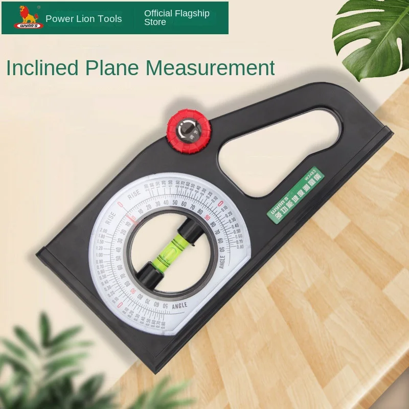 Slope measuring instrument, multifunctional tilt angle ruler, water level ruler, angle meter, engineering slope ruler