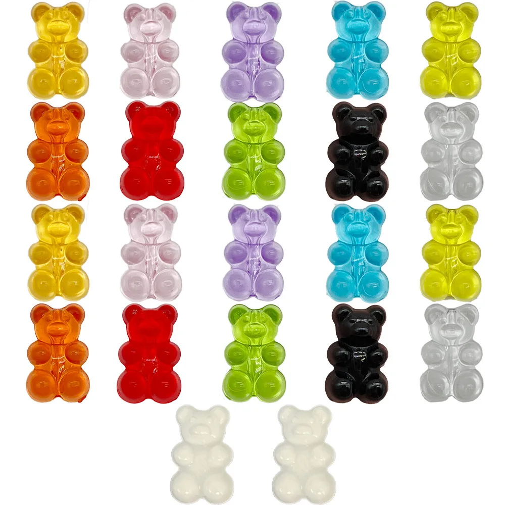 

11Pcs Cartoon Resin bear Series Shoe Charms PVC Shoe Charms Hole Shoes Ornaments DIY Sandals Accessories Kid Gift