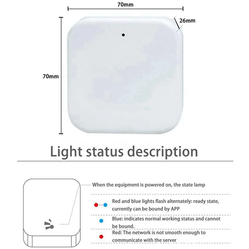 -A96Z 6X Bluetooth Wifi Gateway Fingerabdruck Passwort Intelligentes elektronisches Türschloss Home Bridge Ttlock App Control Gateway Hub