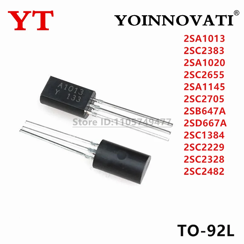 100Pcs New 2SA1013 2SC2383 2SA1020 2SC2655 2SA1145 2SC2705 2SB647A 2SD667A 2SC1384 2SC2229 2SC2328 2SC2482