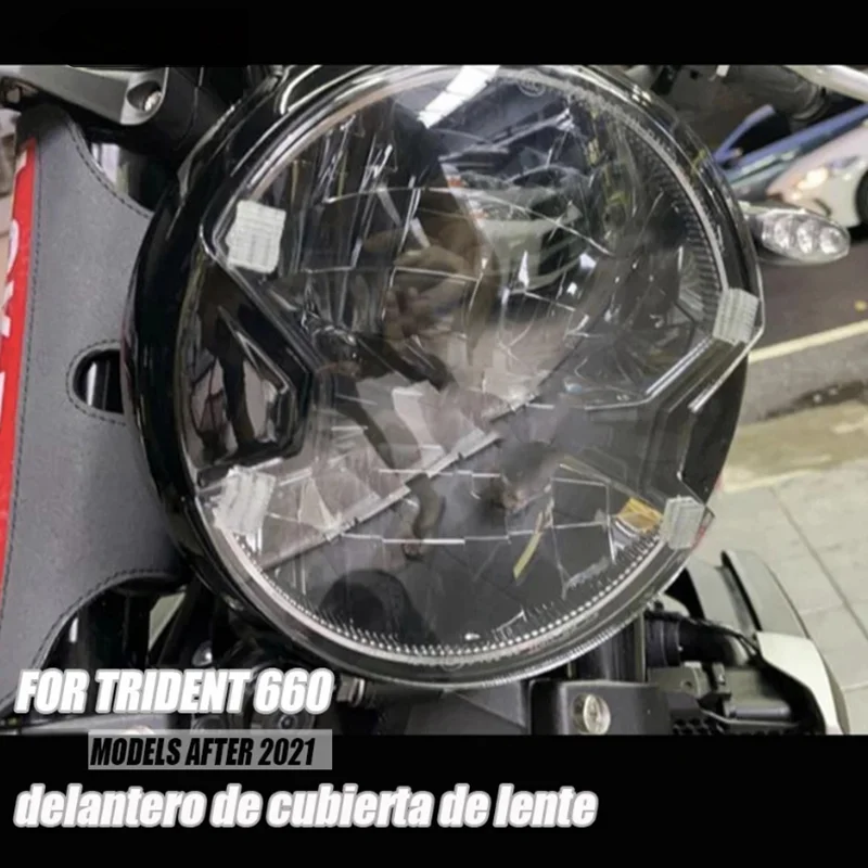 TRIDENT660 Motorcycle Headlight Protection Protector Headlight Film Guard Front Lamp Cover For trident 660 TRIDENT 660 2021-