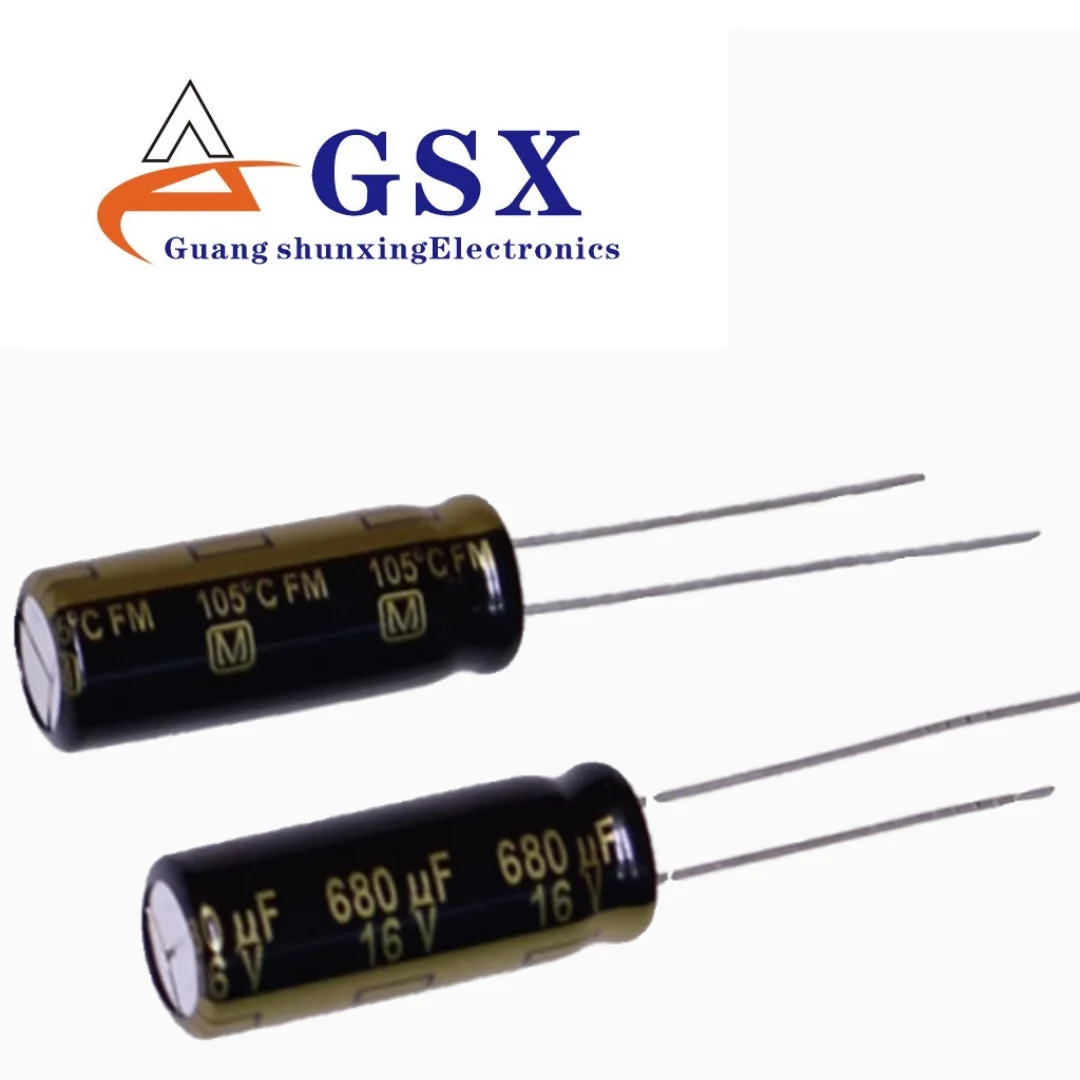 

Импортный алюминиевый электролитический конденсатор 16v680uf 8*20, оригинальный конденсатор Panasonic FM золотого тона с высокой частотой
