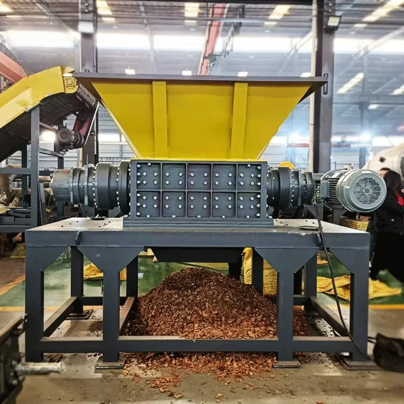Old Furniture Shredding Machine Wooden Sofa Bed Frame Crusher Waste Furniture Breaking Recycling Equipment