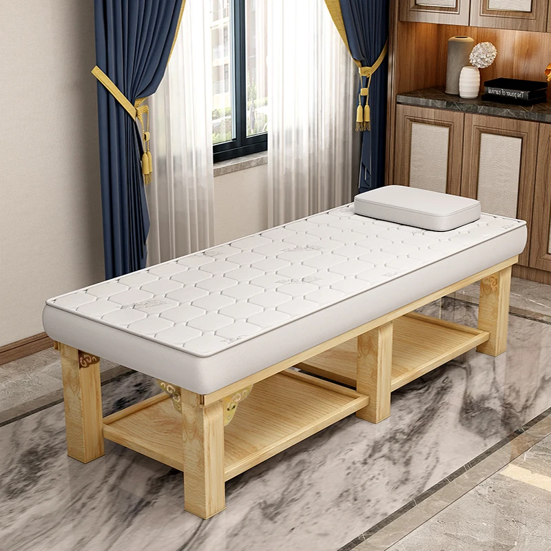 

Solid Wood Latex Massage Tables Beautify TCM Grasp Physiotherapy Knead Massage Beds Sleep Salon Furniture Lettino Estetista FYMB
