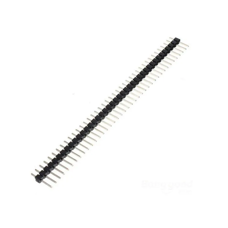 10pcs 40 Pin 1x40 Single Row Male And Female 2.54 Breakable Pin Header Connector Strip For Arduino Black