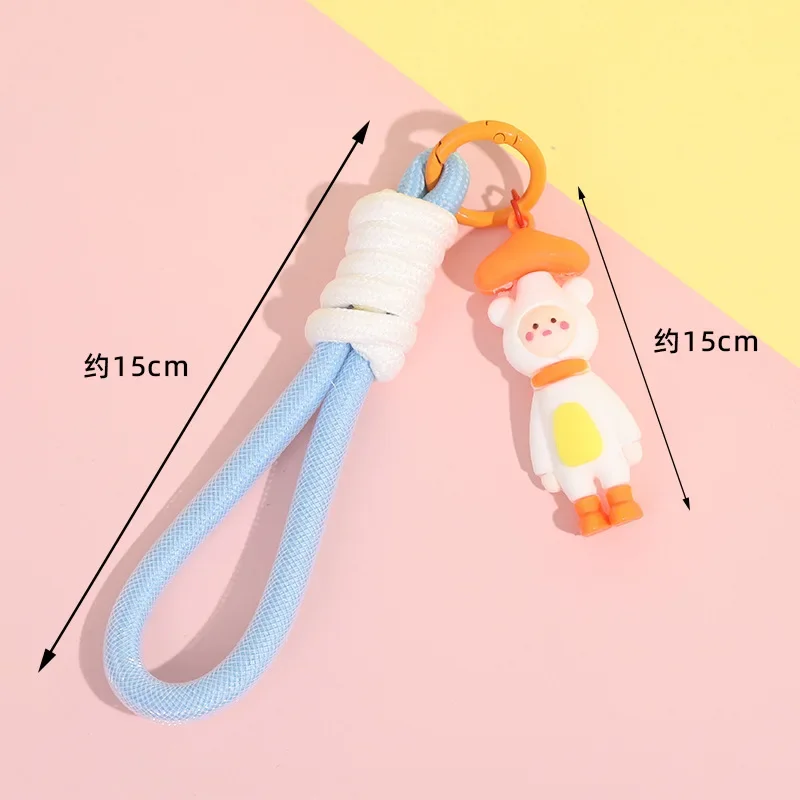 Colorful Phone Charm Cute Universal Cell Phone Strap Wrist Lanyard Pendant Pvc Telephone Strap Jewelry for Girl Bracelets