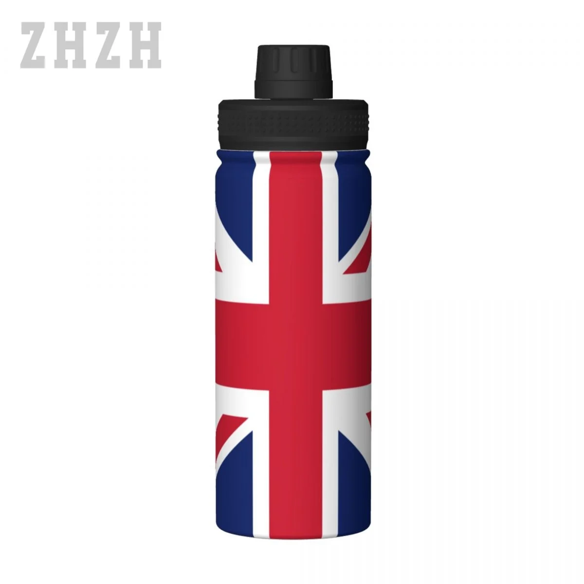 Unisex Sports Water Thermos Bottle United Kingdom GB Flag 304 Stainless Steel Double-layer Insulation Cold And Hot Travel