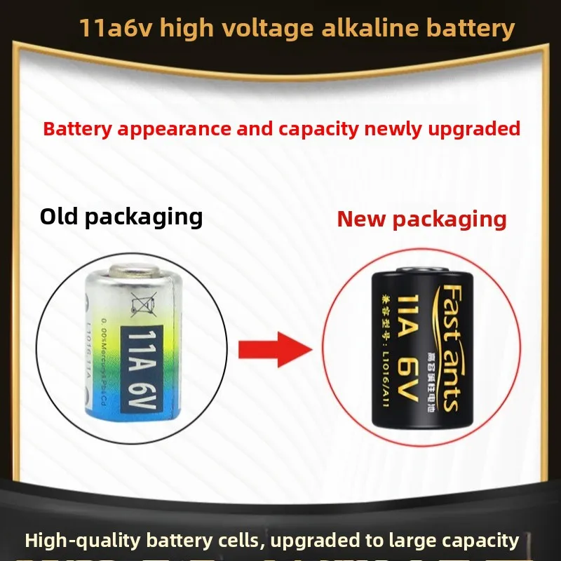 Wholesale Sales 1-10PCS/Lot 11A 6V Main Battery L1016 Alkaline Car Key Remote Control Battery High-quality Disposable Battery