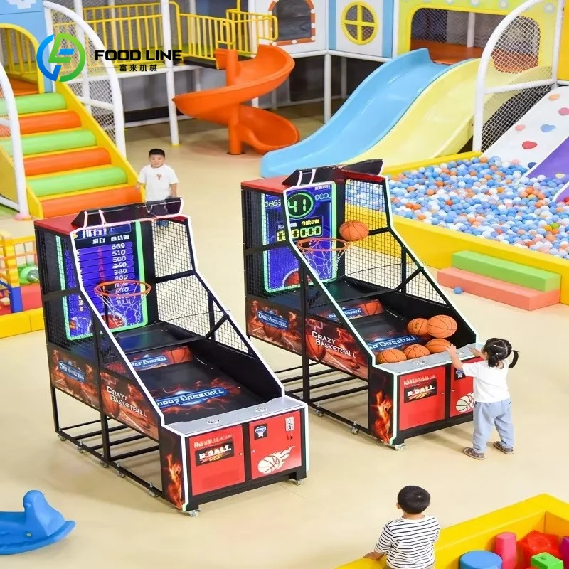 Arcade Basketball Game Machine Automatic Scoring Sports Game for Family Entertainment Centers and Malls