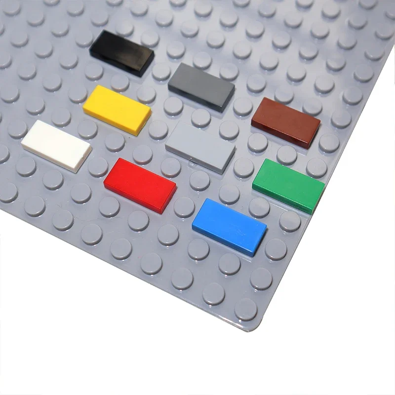 200PCS MOC Assemble Particles 3069 30070 1x2 Bricks Flat Tile Smooth 1*2 Building Blocks DIY Educational Creative Toy for Kids