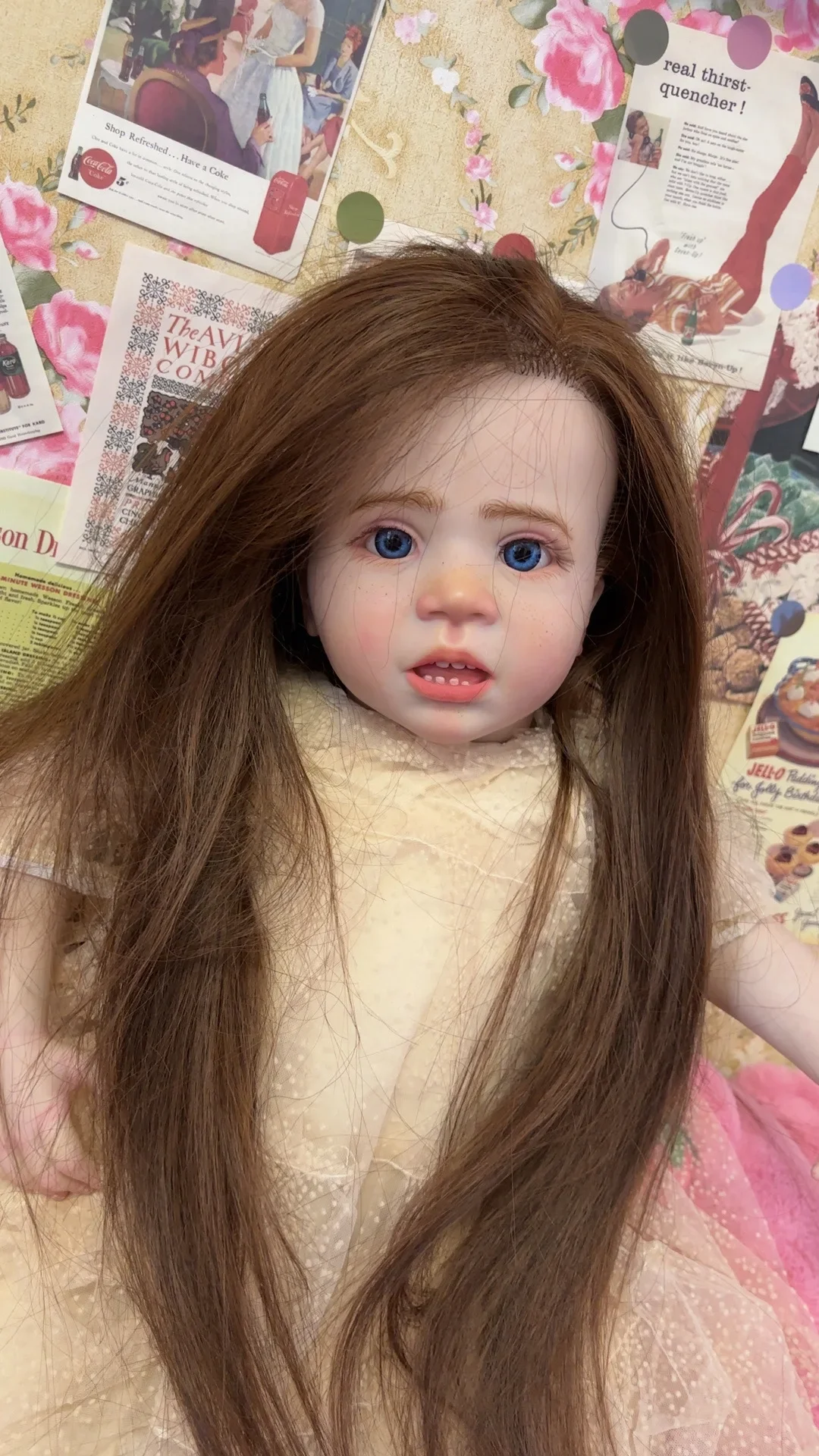 28inch Reborn Baby Wini With Hand-Rooted Hair Already Finished Doll Real Photos