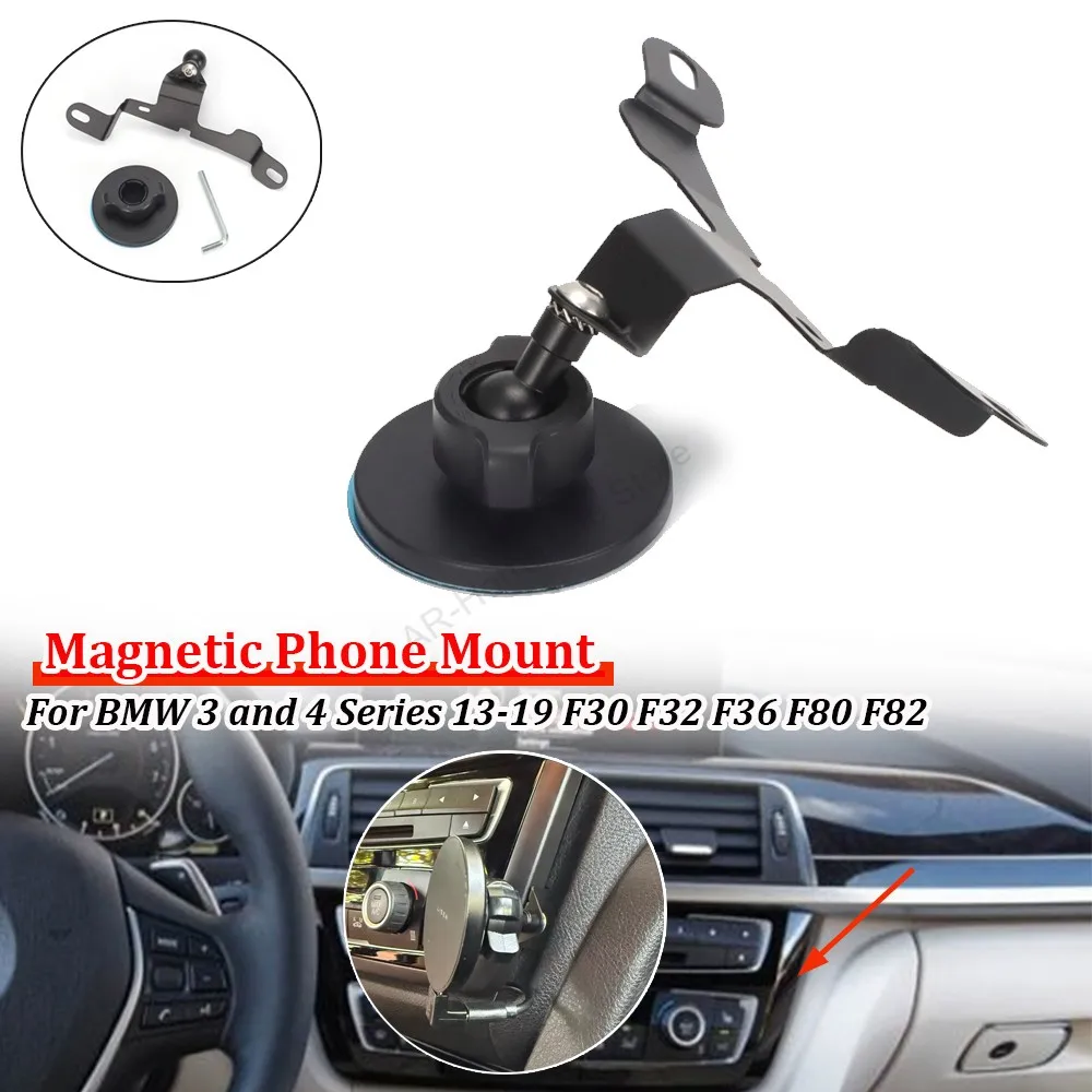 Upgrade für BMW 3er und 4er Serie F30 F32 F36 F80 F82 2013-2019 Magnetische Handyhalterung PM0119 für iPhone Samsung LHD RHD – Detail 1