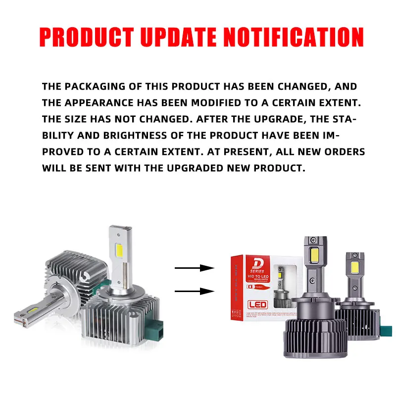 Imagen 6: DAWNKNIGHT-faros LED de repuesto, D1S, D2S, D3S, HID Original, 55W, D1S, D4S, D5S, D8S, LED, Plug and Play, 6500K, 12V