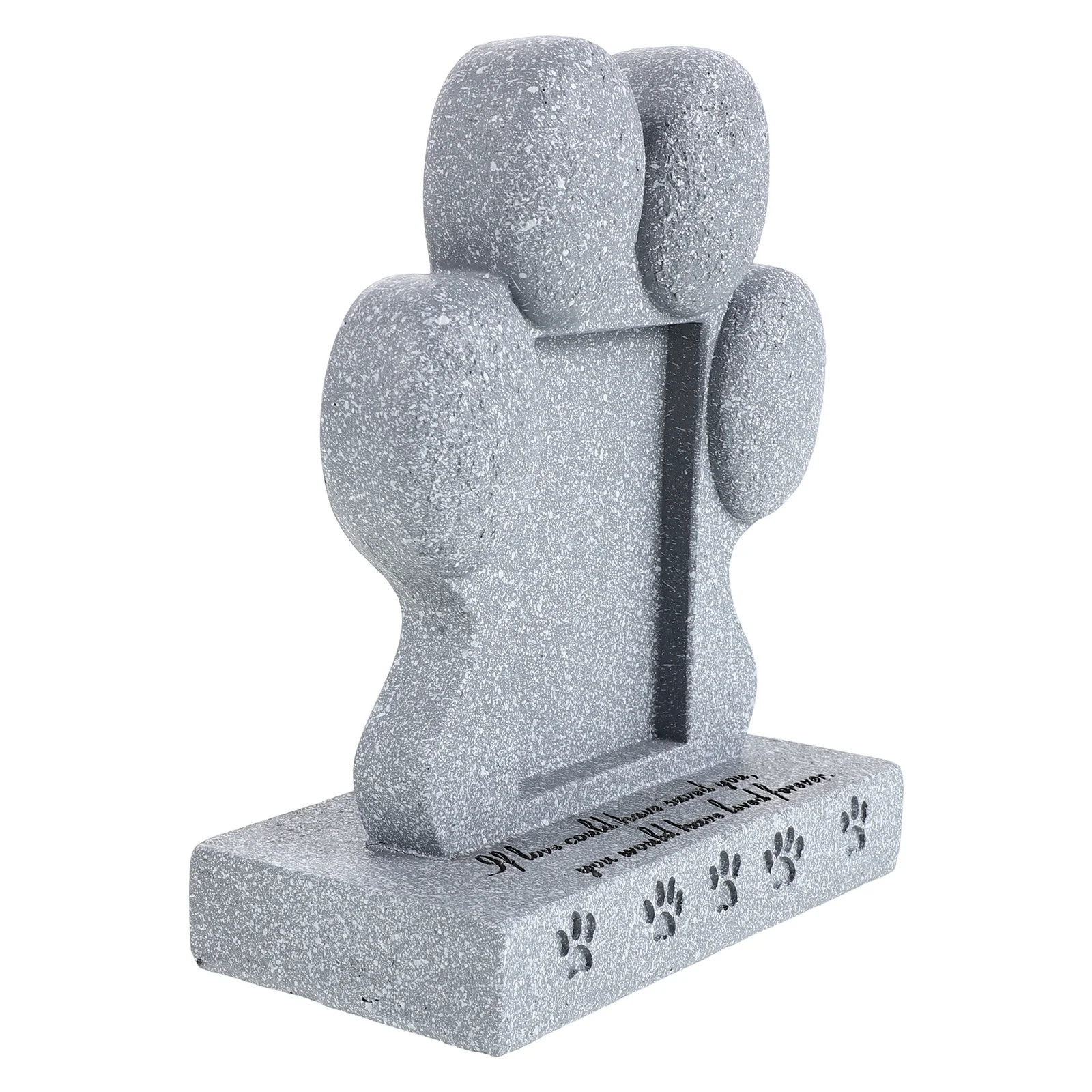 Pet Memorial Stone Weatherproof Tombstone Dog Cat Burial Garden Grave Marker Memorial Pet Memorials for Dogs Outdoor