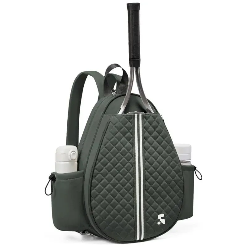 RR VEPHF waterproof diamond patterned tennis bag for women, lightweight and multifunctional backpack, outdoor sports bag