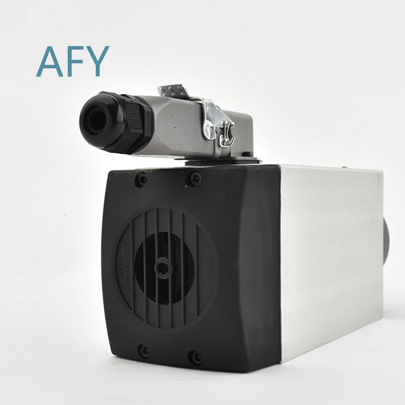 2.2KW Square Air Cooling Spindle for DIY CNC Machine ER11 ER20 Collet Air Cooled Milling Motor with Cooling Fan for Router