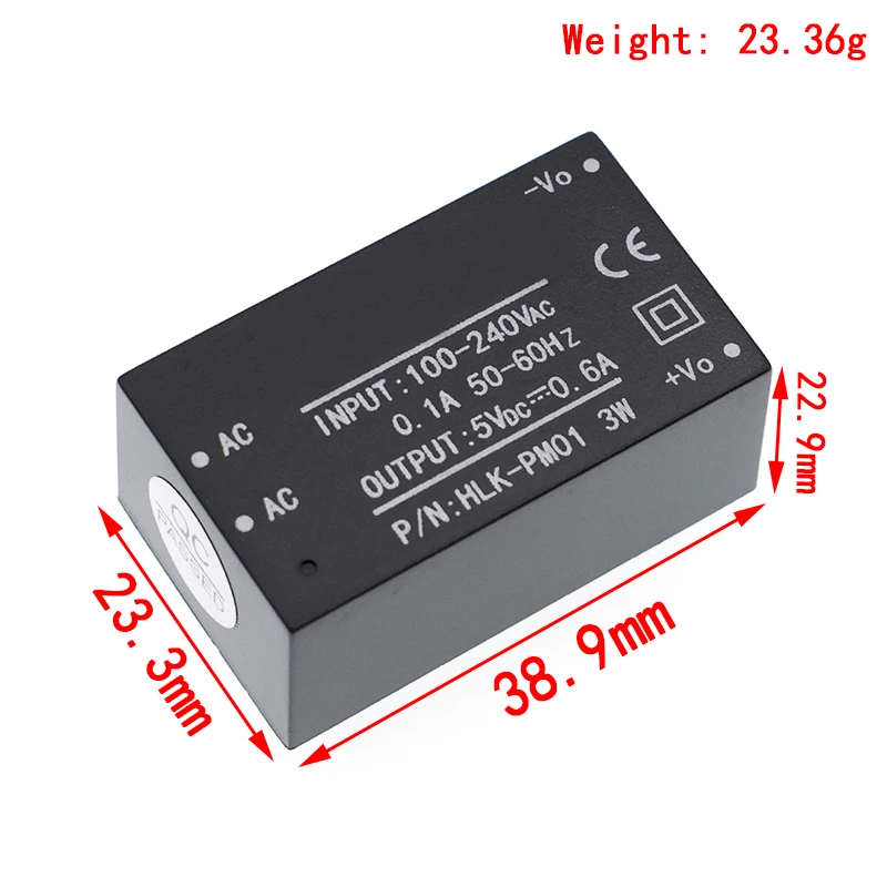 Original HLK-PM01 HLK-PM03 HLK-PM12 AC-DC 220V to 5V/3.3V/12V Mini Power Supply Module Intelligent Household Switch