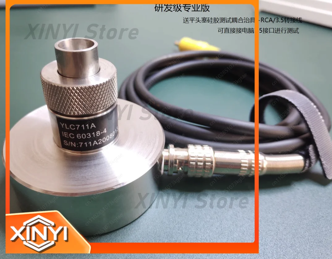 Headphone Test Frequency Response Meter IEC711 Artificial Ear Front Enlarged Version for Headphones