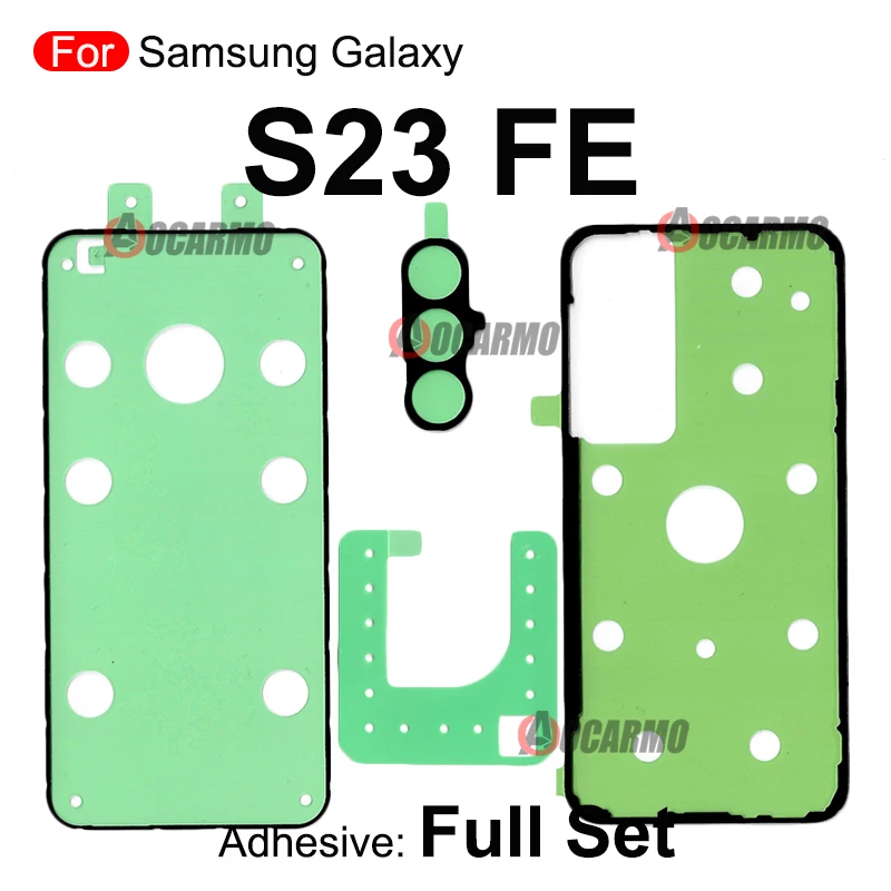 Zestaw naprawczy do Samsung Galaxy S23 Ultra Plus S23+ S23FE S23U: klej do przedniego ekranu LCD i tylna obudowa baterii, pełne naklejki zamienne. — zdjęcie 7