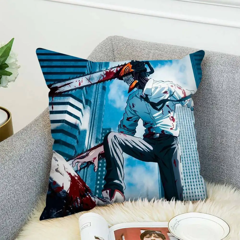 بالمنشار رجل كيس وسادة الوجهين الطباعة غطاء الوسادة 45x45 الوسائد الزخرفية أريكة ديكور المنزل المخدة الناعمة