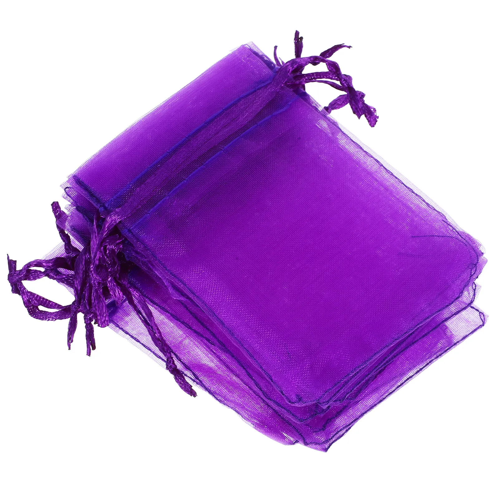 100Pcs Empty Lavender Sachet Bags Thick Yarn Material Drawstring Closure for Gifts Beads Keys Earrings Perfume Sachets Wardrobe