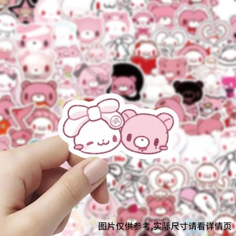 New Gloomy Bear sticker high color value creative cartoon cute pattern DIY decoration student hand account book bicycle sticker - view 3