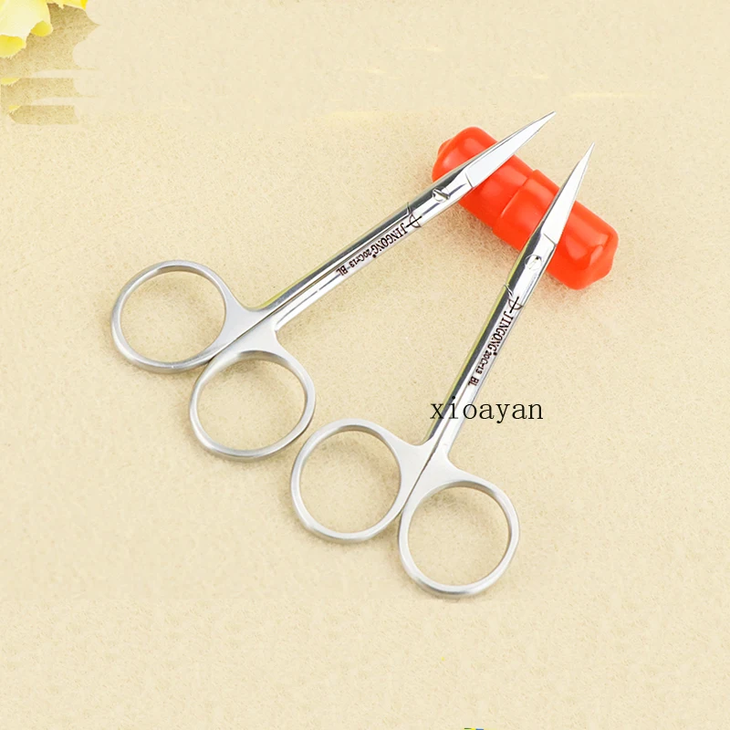 Ophthalmology precision bow stainless steel anatomical scissors cut suture dissection anatomical scissors fine cut straight curv