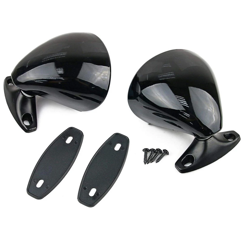 2pcs Universal Car Side Mirrors Wing Mirror Auto Classic Retro Door Wing Rearview Mirror L+R Replacement Refit For Most Cars