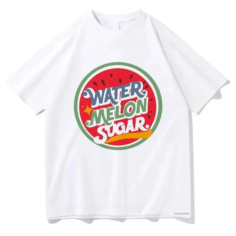 Vintage Twinkling Watermelon Graphic T-Shirts Women's Funny Streetwear Korea Style Aesthetic Y2K Clothing