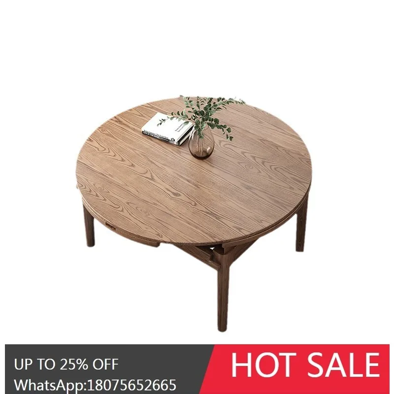 Hlz Modern Minimalist Solid Wood Dining Table Extendable Di…
