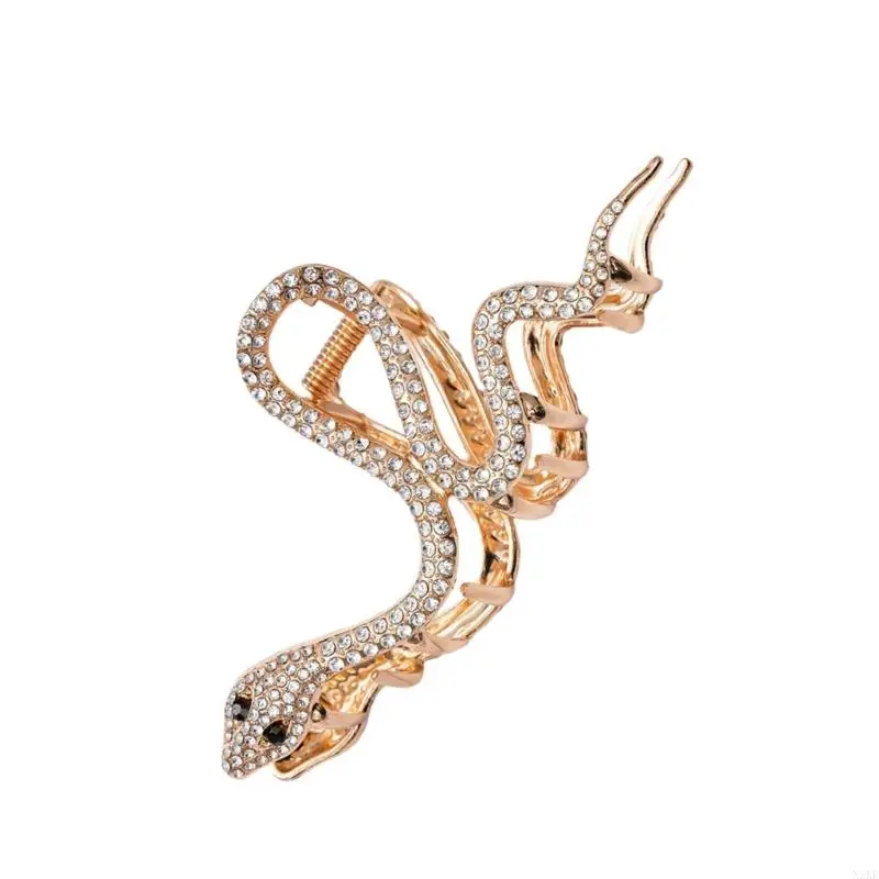 N5KE Unique Snake Shaped Large Hair Claw Clip Ponytail Claw Snake Hair Grip Barrettes Hair Adornment Hair Ornaments