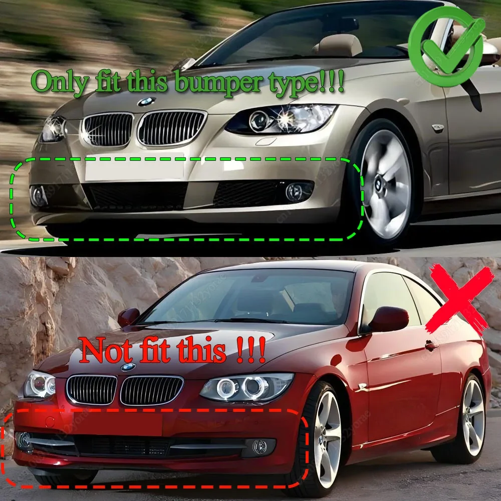 For BMW 3 Series E92 E93 320i 320d 330i 330d 335i 2006-2009 Pre-LCI Front Bumper Lip Spoiler Splitter Diffuser Bodykits Tuning