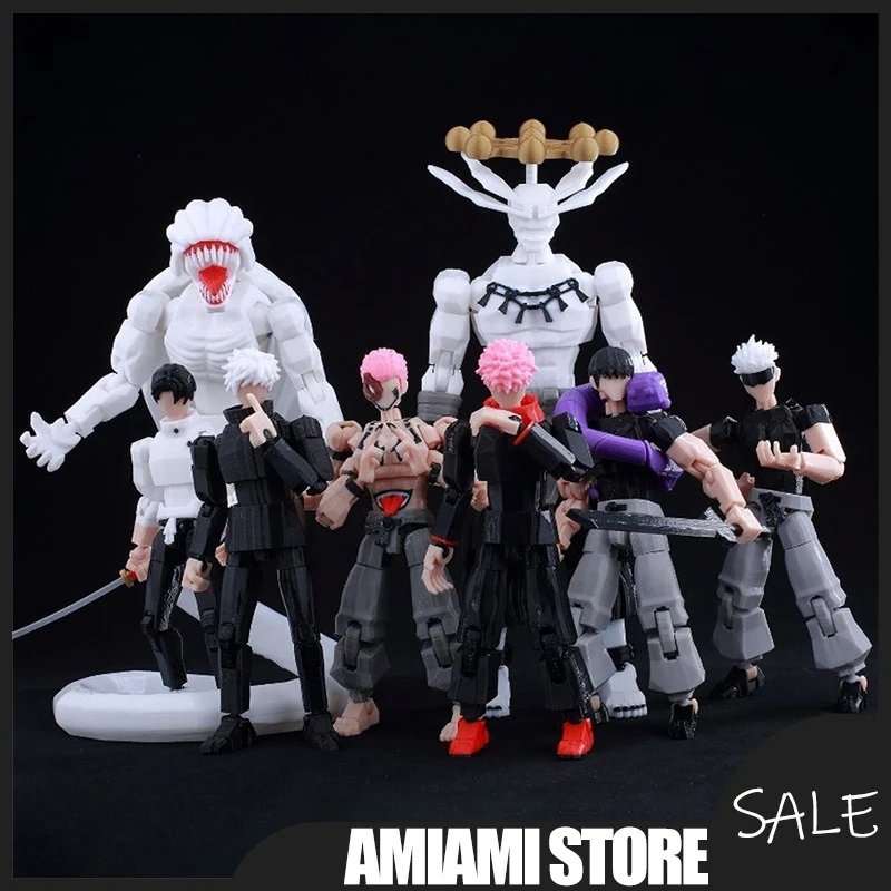 16-20 cm 3D Baustein Anime Fünf Statue Action Figur Modell Kit Sammeln Desktop Ornament Dekoration Geschenk für Kinder jungen