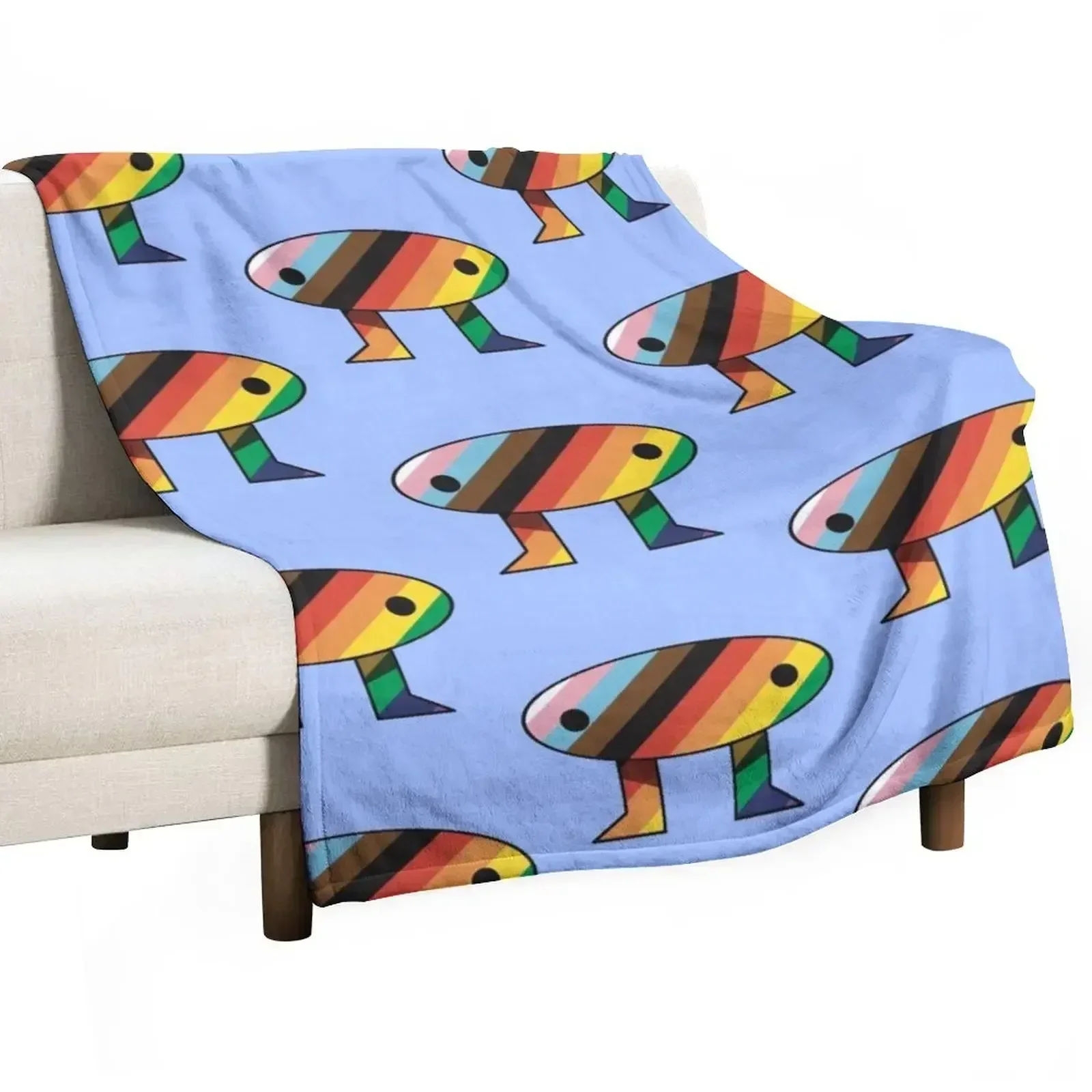 Progress Ally PRIDE Todd Throw Blanket Cute Plaid Thermal Tourist Soft Luxury Thicken Luxury Brand Blankets