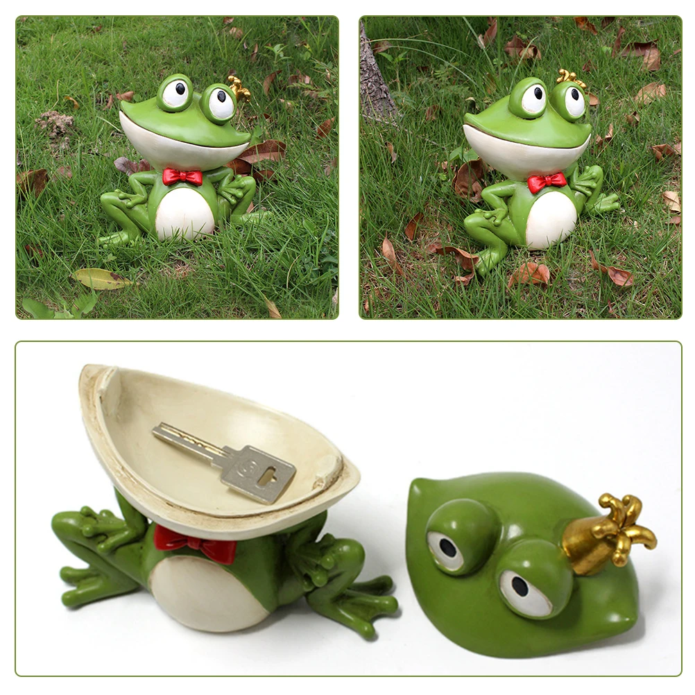 

Garden Frog Key Hider Durable Resin Outdoor Yard Key Holder for Hidden Spare Keys Storage Box Spare Keys Storage Case