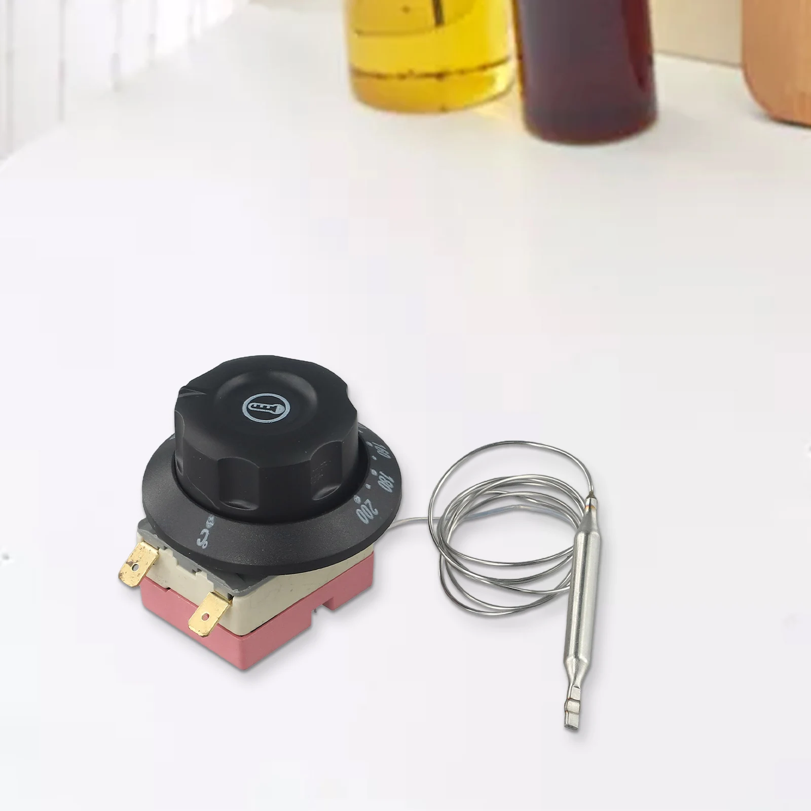 Electric Oven Thermostat Switch  2 Pin Temperature Controller for Precise Temperature Regulation  Long lasting