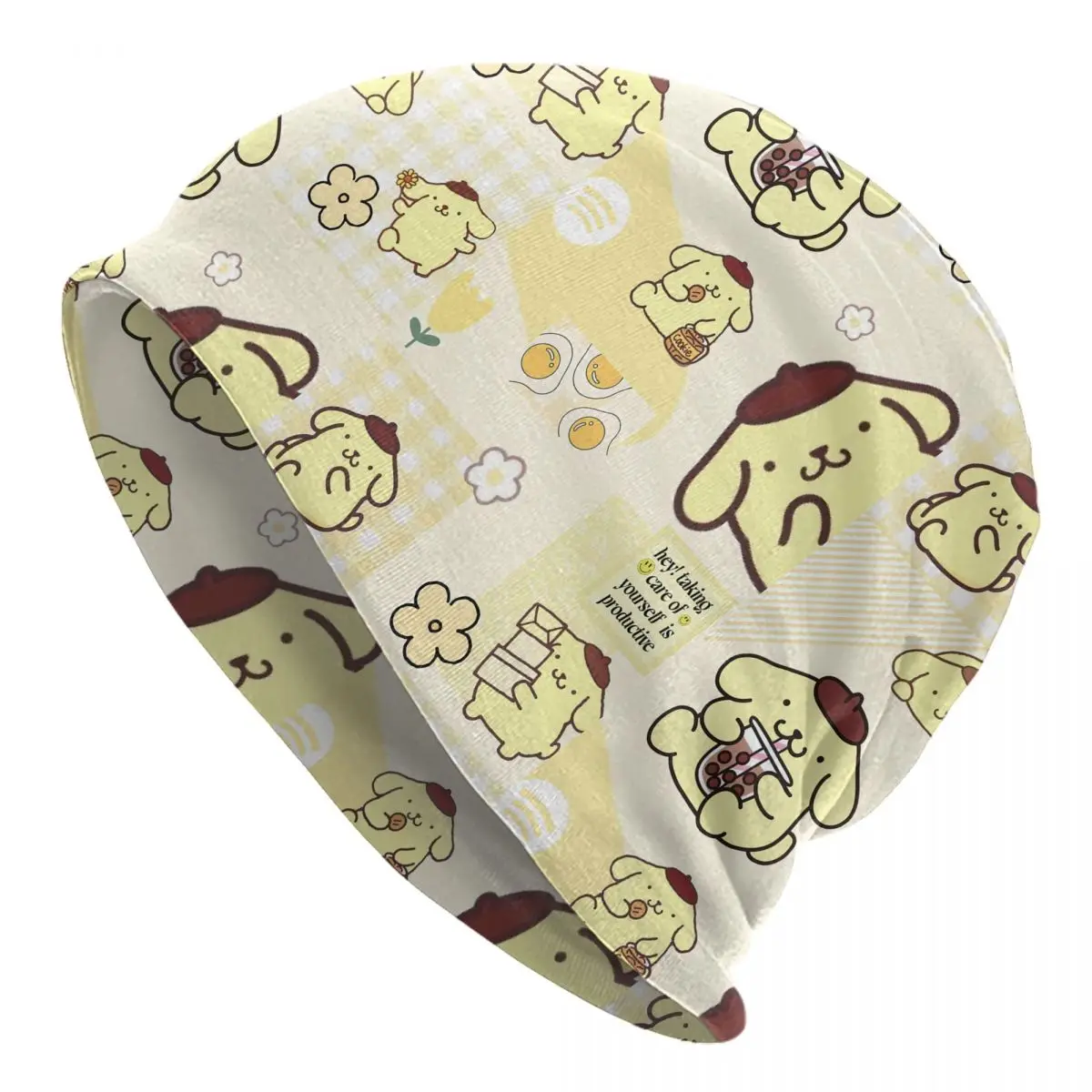 

Шапки с помпоном Purin, винтажные уличные шапочки с черепами, милые шапки с героями мультфильмов для мужчин и женщин, весенние шапки с повязкой на голову