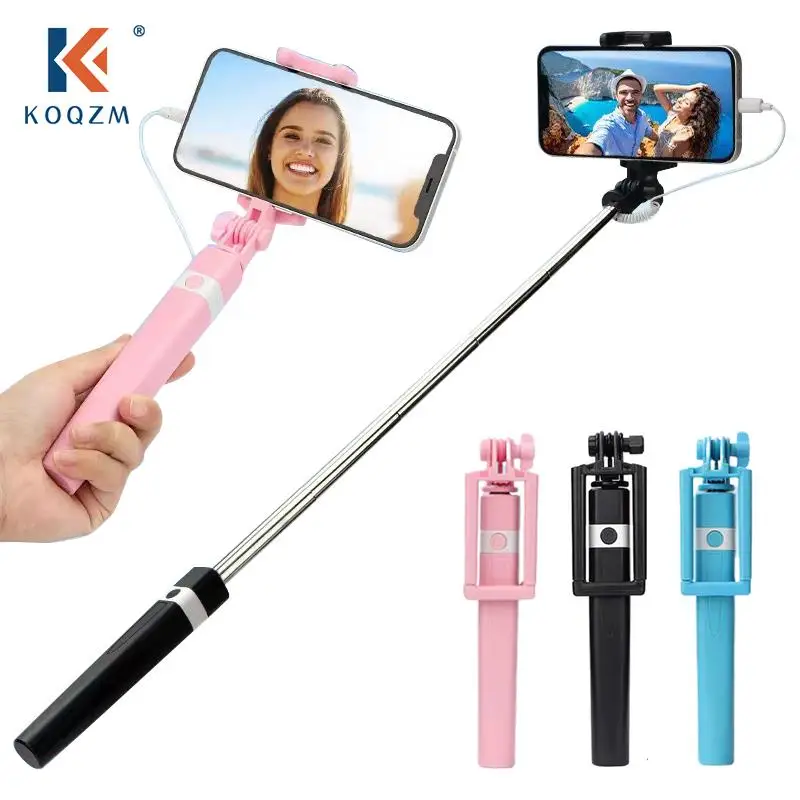 New Wire Controlled Selfie Stick Suitable Type-C Plug Mini Portable Selfie Stick