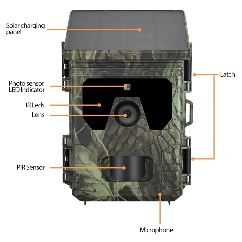 HC600A Video Recorder Camera Outdoors IP65 Waterproof Infrared Night Vision Monitor Wildlife Video Recorder Camera