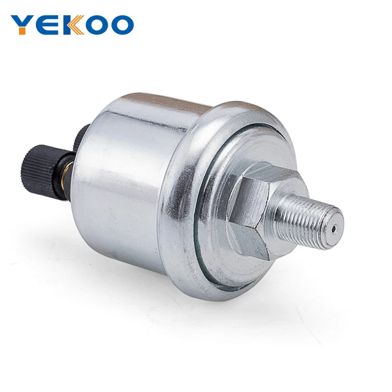 High quality VDO Oil Pressure Sensor 0 to 10 Bars 1/8NPT 10mm Diesel Generator Parts Stainless Crew Plug Alarm Pressure sensor