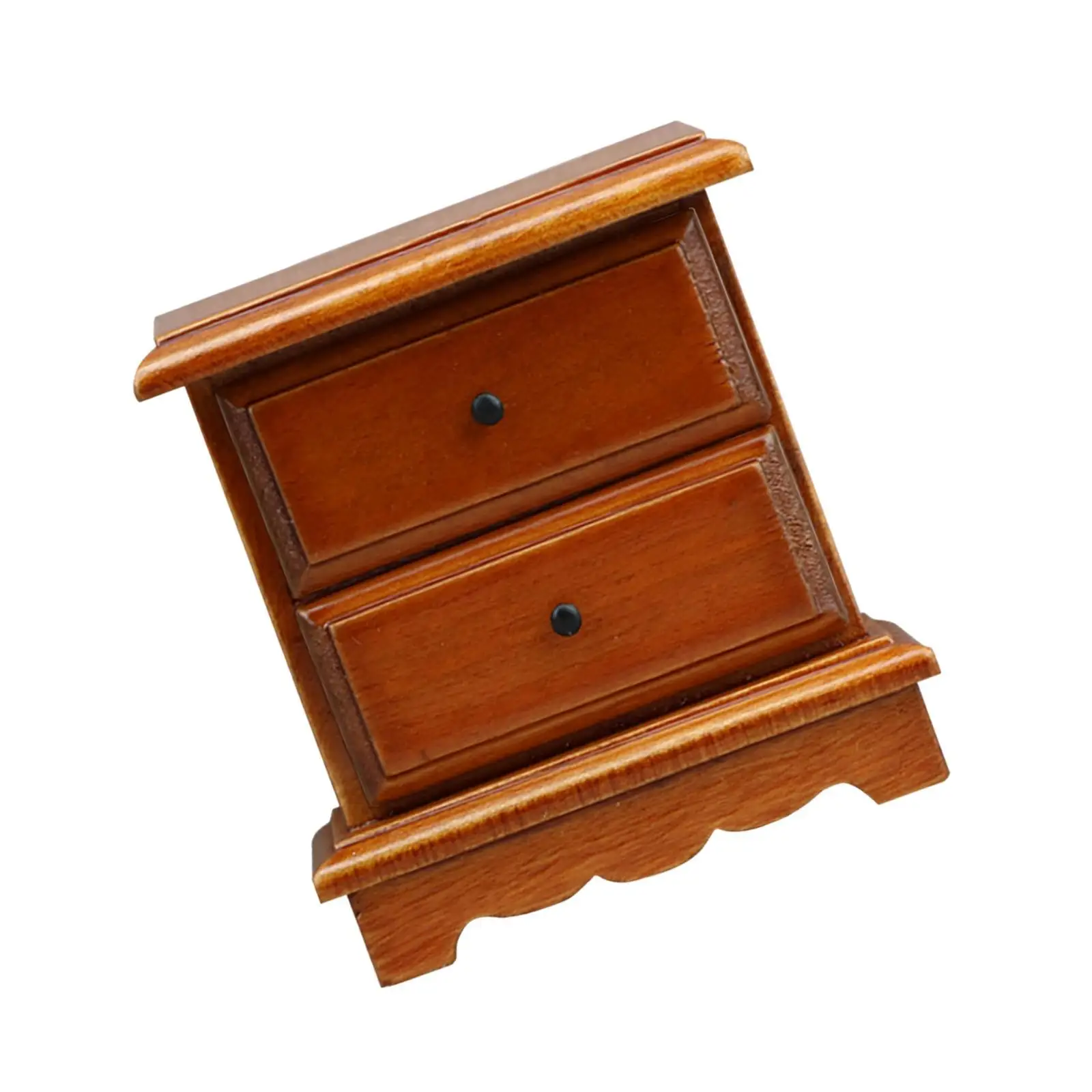 木製ドールハウス ナイトスタンド 1/12 スケール ジオラマ マイクロランドスケープ オーナメント用