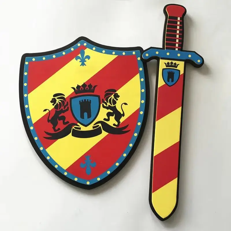 Eva Pirata Spada Giocattolo Scudo Set Bambini Outdoor Cosplay Anime Film Show Schiuma Morbida Arma Giocattolo Armi Gioco per bambini Regali di simulazione